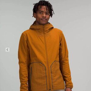 Lululemon Mens Water-Repellen Fleece Jacket BTTB Sz L Butternut Brown NWT